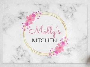 Personalised Any Name Kitchen Glass Chopping Board Item Gift 184 - Picture 1 of 4