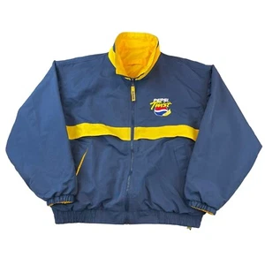 VTG Pepsi Twist Lemon Auburn Reversible Jacket Mens Size Large Navy/Yellow Promo - Picture 1 of 15