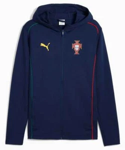 Puma FPF Portugal Kapuzenjacke navy Portugal Casuals Hooded Jacket EM WM M-3XL - Picture 1 of 2