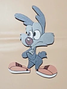 Looney Tune Baby Calamity Coyote Wood Cutout Art Size: 10" x 6".50 - Foto 1 di 3