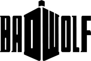 Calcomanía de vinilo pegatina para ventana de coche Bad Wolf Doctor Who 5,5" blanca envío gratuito - Imagen 1 de 1