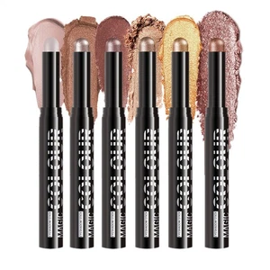 Set 6* Bastoncini Ombretto Shimmer Crema Ombretto Matita Pastello Trucco Impermeabile - Foto 1 di 12