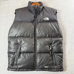The North Face Black Sleeveless Full-Zip Puffer Down NUPTSE 600 Vest Youth XL - Picture 1 of 7