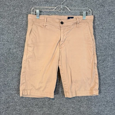 Adriano Goldschmied Shorts Mens 30 Beige Chinos Flat Front Pockets Belt Loops - Image 1 of 4