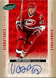 2005 UD Parkhurst JOSEF VASICEK Carolina Hurricanes AUTO Insert - Picture 1 of 2