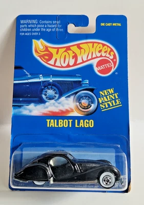 Hot Wheels 1995 Blue Card Collector # 250 Talbot Lago Black W/BWW - Image 1 of 4
