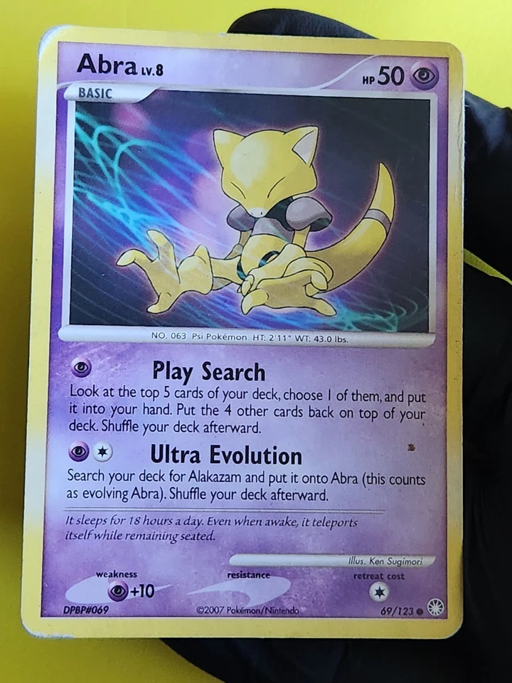 Abra Lv8 69/123 Common Mysterious Treasures - Image 1 of 2