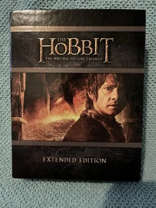 The Hobbit Motion Picture Trilogy Extended Edition Blu Ray Box Set Gift LOTR Pre - Picture 1 of 8