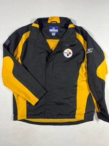 Vintage Reebok NFL Team Apparel Pittsburgh Steelers Jacke Herren M Schwarz Gold - Bild 1 von 9