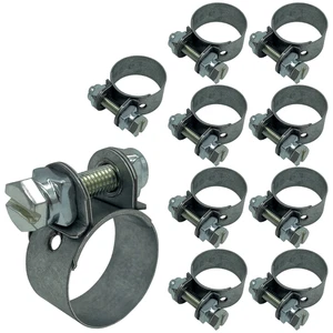 10x Schlauchschelle für Bremsschlauch 13x6mm 25mm Ø Schelle 15mm breit Druckluft - Bild 1 von 3