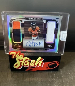 2021 Panini One JAVONTE WILLIAMS RC Formula One Patch Auto /99 Broncos Cowboys - Picture 1 of 2