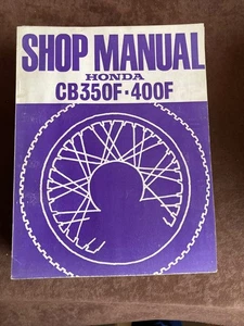 Manual de taller Shop Manual CB350 F CB400F 1975 inglés - Imagen 1 de 1