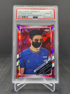 2021 Topps Chrome Sapphire Formula 1 F1 Esteban Ocon Padparadscha 1/1 PSA 10 #31 - Picture 1 of 2