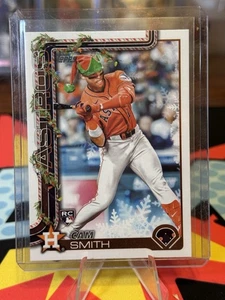 2025 Topps Holiday Cam Smith #H121 Image Variation Short Print RC Astros - Bild 1 von 2