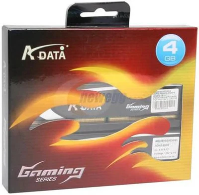 KIT RAM DDR2 ADATA GAMING SERIES 800MHz PC2-6400 CL5 2X2GB 4GB GARANZIA SEALED - Immagine 1 di 4