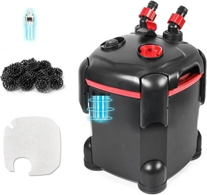 PONDFORSE 172GPH/650 UV External Canister Aquarium Filter Ultra-Quiet Water Clea - Picture 1 of 17