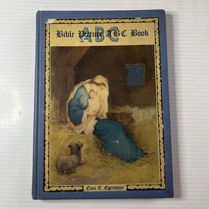 1939 Bible Picture ABC Book-Elsie E Egermeier Color Illustrations Children Bible - Bild 1 von 7