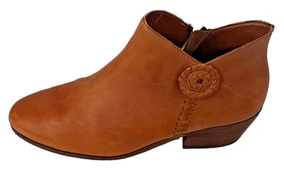 Jack Rogers Botines Mujer 9 M Cuero Marrón Medallón Peyton Whipstitch Cremallera Foto 1 de 4
