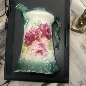 Vintage Rare Antique Chocolate Pot La Belle  China 8" Wheeling Pottery  - Picture 1 of 15