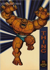 Fleer Marvel Universe Series V 5 1994 animación suspendida #7 Thing - Imagen 1 de 1
