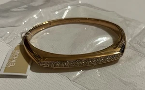 Michael Kors Rosegoldfarben Fashion Tribal Armreif Armband Pave Steine Neu mit Etikett - Bild 1 von 13
