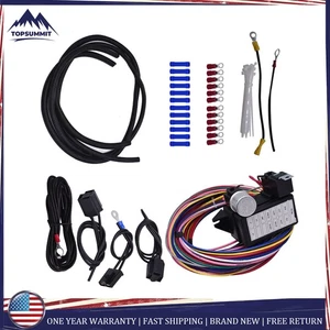 For Most Street Rods Classic Cars Universal 12 Circuit Wire Wiring Harness Kit - Picture 1 of 11