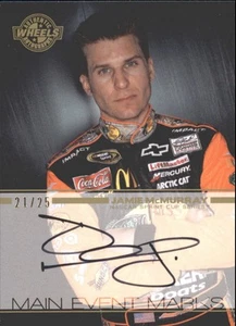 2011 Wheels Main Event Marks Autographs Gold #MEJM Jamie McMurray/25/25 - Picture 1 of 2