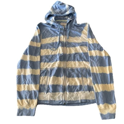 Buffalo David Bitton Para Hombres Grande Cremallera Pullover Sudadera con Capucha Bebé Azul/Blanco Foto 1 de 4