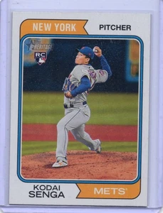 2023 Topps Heritage High Number - Kodai Senga #622 (RC) New York Mets - Picture 1 of 2