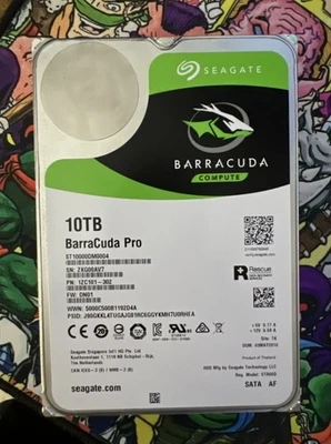 New Seagate ST10000DM0004 Barracuda Pro 10TB 3.5" SATA 7200RPM 256MB Hard Drive - Image 1 of 4