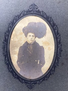 1890’s Gothic Elegant Young Lady School Girl CABINET CARD PHOTO Cambridge MD - Bild 1 von 3
