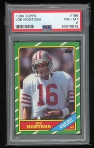 1986 Topps #156 Joe Montana PSA 8 - Picture 1 of 2