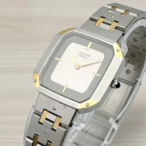 Seiko Credor Octagon Combi Color Watch Women'S - Picture 1 of 6