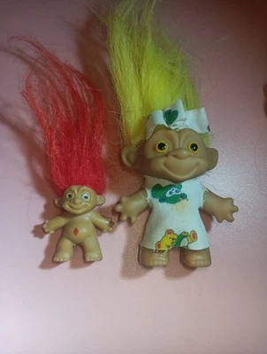 Lote de 2 muñecas troll vintage años 90. Foto 1 de 4
