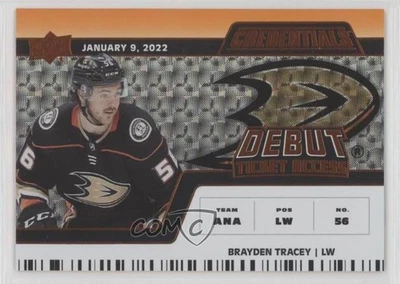 2022 Credentials Debut Ticket Access Horizontal Orange Brayden Tracey Rookie RC - Image 1 of 2