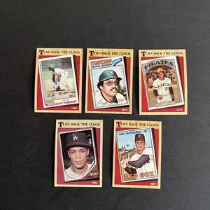 Topps Baseball 1987 Turn Back the Clock set completo di 5 Clemente, Yaz, come nuovo (875 - Foto 1 di 7