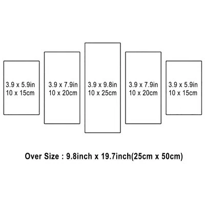 5 Pcs Canvas Print Paintings Landscape Picture Wall Art Modern Living Room Decor - Image 1 of 4