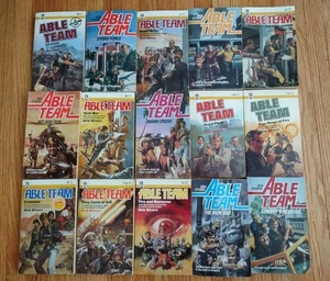 Vintage Able Team Book Lot 15 Dick Stivers Gold Eagle Action Paperback Books - Picture 1 of 2