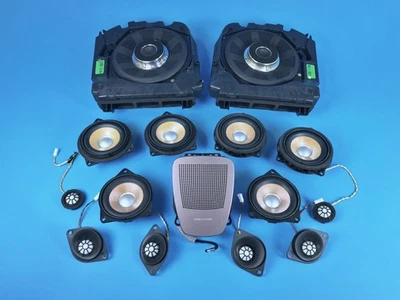 12-18 BMW F12 F13 640I 650I M6 BANG & OLUFSEN AUDIO SPEAKERS SUBWOOFERS SET - Image 1 of 4