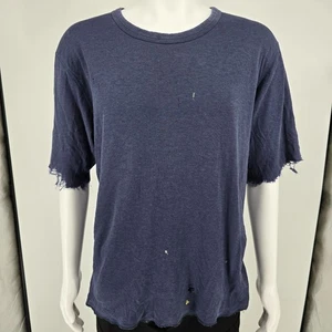 Thrashed Duofold Navy Blue Merino Wool/Nylon Blend Dual Layer Thermal Top (L/XL) - Picture 1 of 10