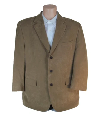 Blazer chaqueta deportiva Ralph Lauren 44R marrón claro forrado de pana de un solo pecho Foto 1 de 4