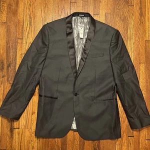 Express Herren Smoking Sakko Slim 44R Schwarz Neu mit Etikett $ 248 - Bild 1 von 12