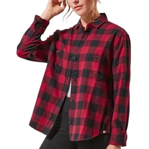 Pact Gr. XL rot schwarz Büffel kariert Schottenkaro Button Down Hemd Bio Baumwolle - Bild 1 von 11
