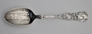 Antico cucchiaio Harriet Beecher Stowe zio Tom's Cabin sterling 925/1000 28 grammi - Foto 1 di 11