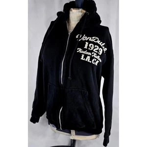 Vintage Von Dutch Hoodie Sweatshirt 1929 Kustom Kulture LA CA Schwarz Full Zip M - Bild 1 von 12