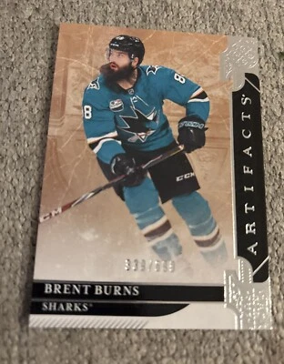 2019-20 Artifacts #127 Brent Burns Sharks /699  - Image 1 of 2