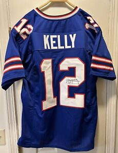 Jim Kelly signed Buffalo Bills custom Jersey. JSA COA