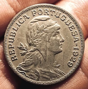 Portugal 50 centavos 1929 coin (SCARCE!) - Picture 1 of 2