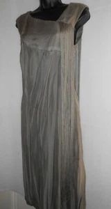 Alberta Ferreti Grey Silk Fringe detail Dress IT42 UK10 - Picture 1 of 12
