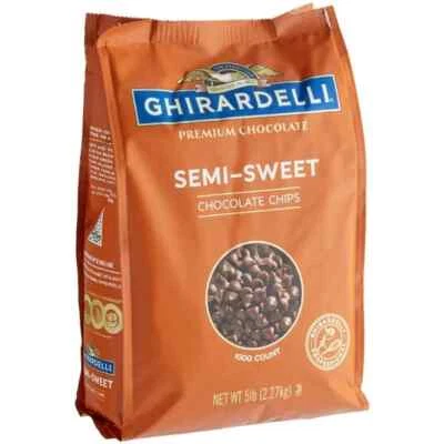 Ghirardelli Semi-Sweet Chocolate 1M Baking Chips 5 lb. - Image 1 of 3